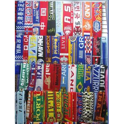 100% Acrylic Promotion Knitted Football Scarf